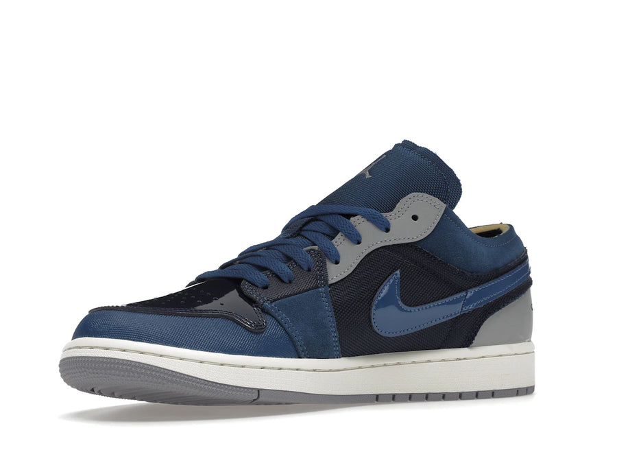 Jordan 1 Low SE Craft Obsidian Bleu français Ardoise cendrée Blanc