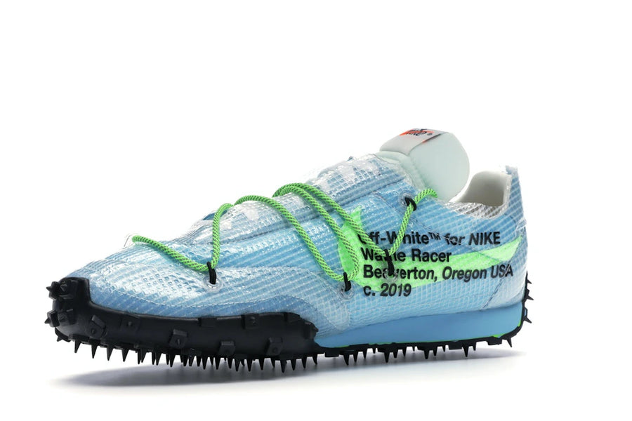Nike Waffle Racer Off-White Vivid Sky (Women's)