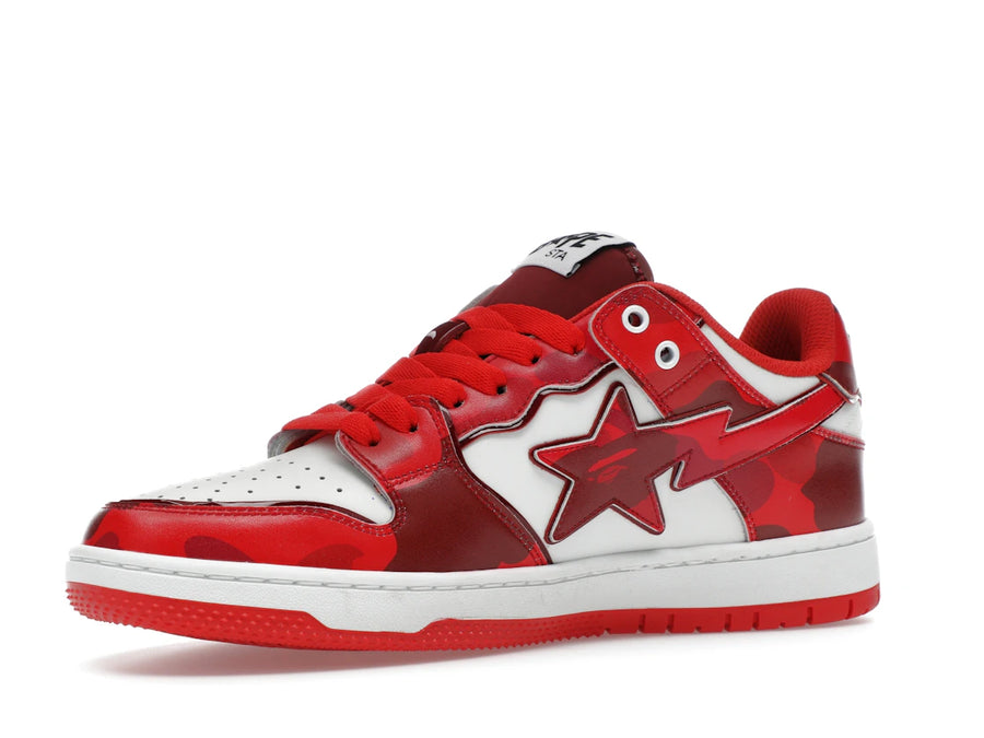 A Bathing Ape Bape SK8 Sta #1 M2 Camouflage rouge