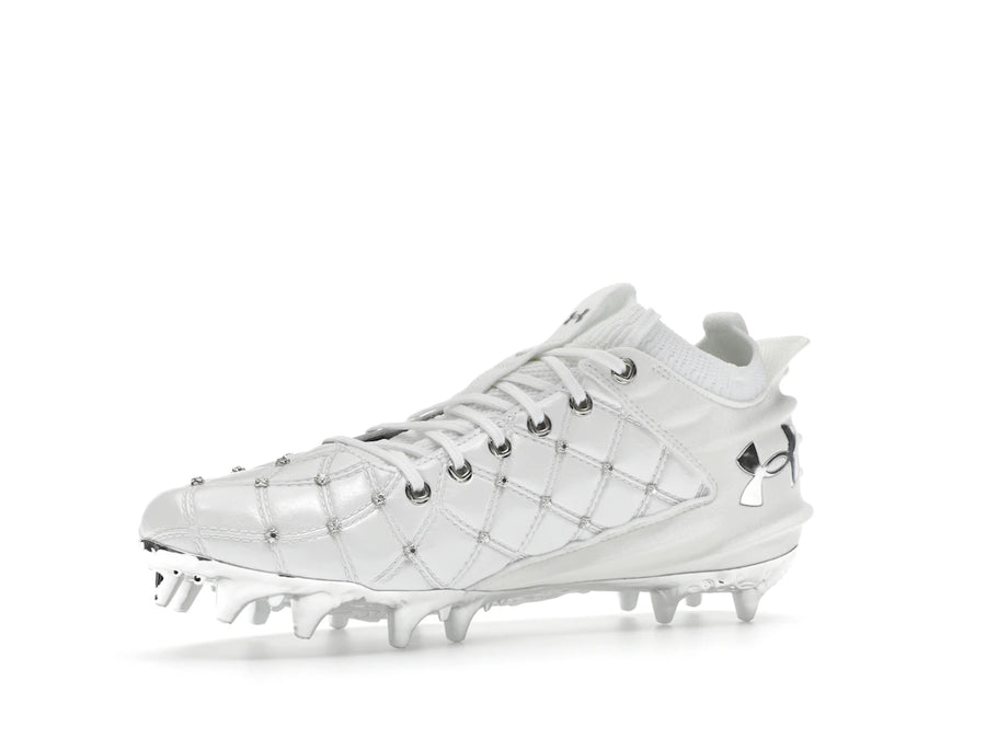 Under Armour UA Blur Pro Justin Jefferson Blanc Argent Métallisé