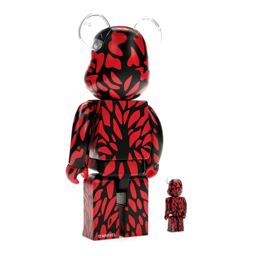 Bearbrick x Marvel Carnage 100% & 400% Set