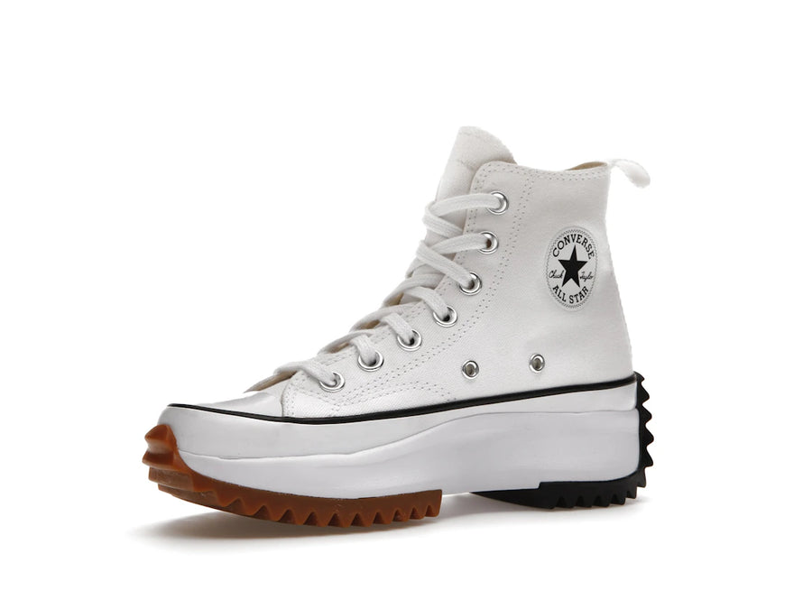 Converse Run Star Hike Hi Blanc Noir Gomme