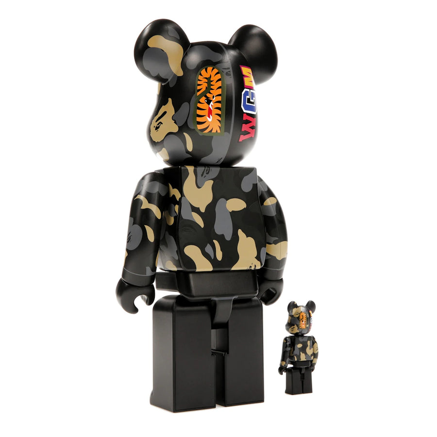 Bearbrick x BAPE Madison Avenue Exclusive Shark Camo 100% & 400% Set