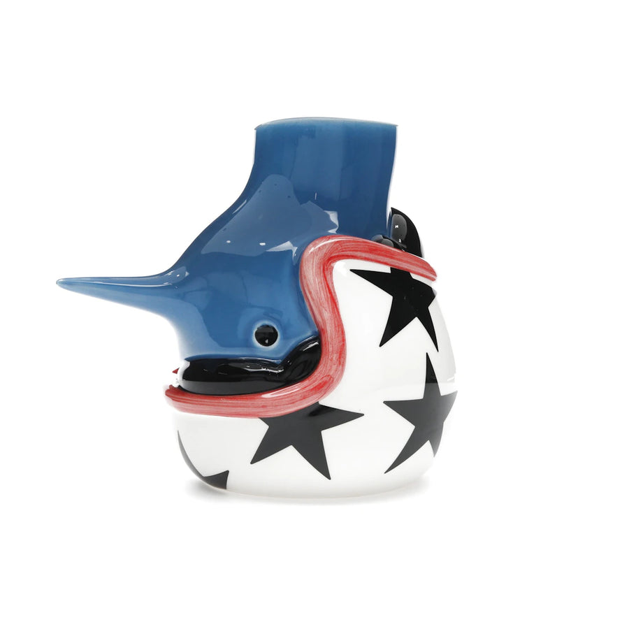 Parra The Upside Down Face Vase Helmet Figure Multicolor