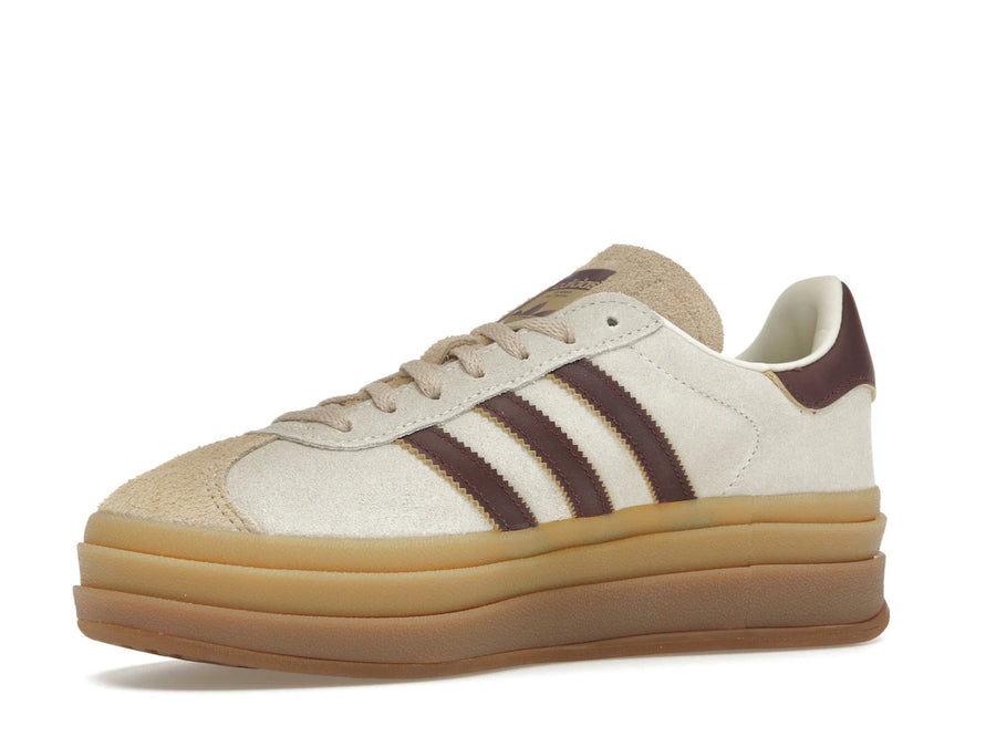 adidas Gazelle Bold Crème Blanc Bordeaux (Femme)