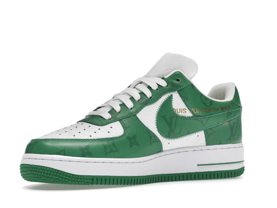 Louis Vuitton Nike Air Force 1 Low par Virgil Abloh Blanc Vert