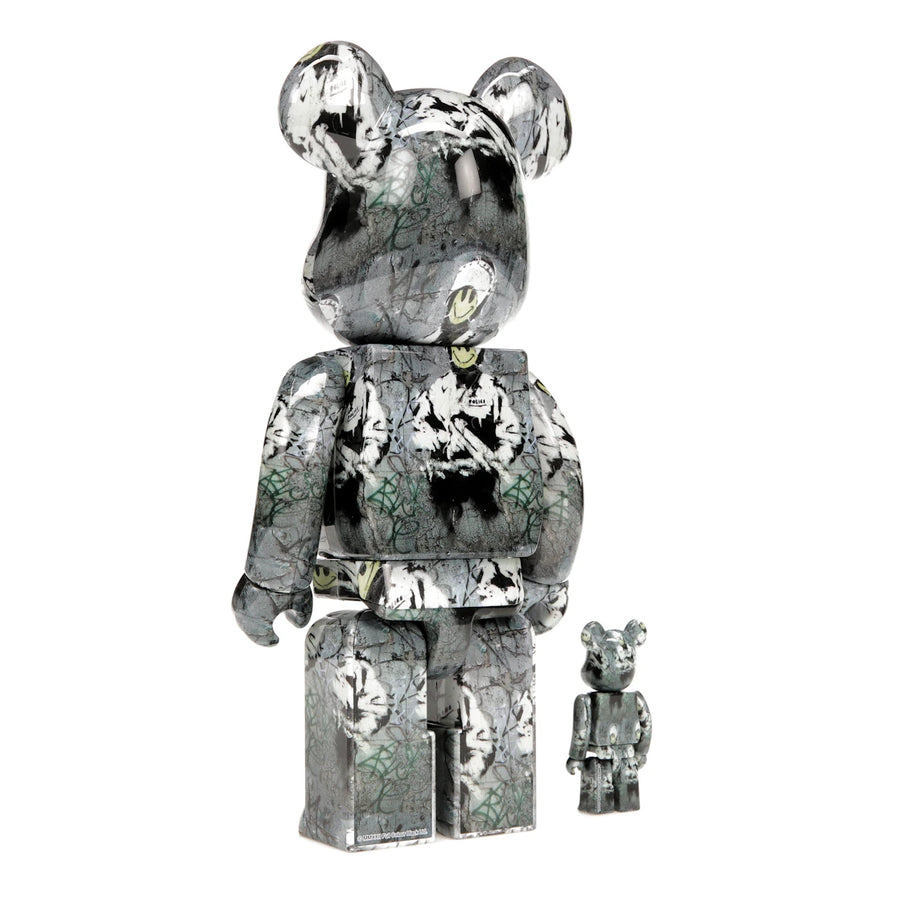 Ensemble Bearbrick Riot Cop 100 % et 400 %