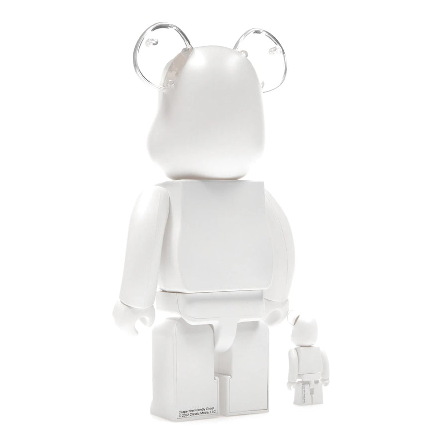Bearbrick Casper le gentil fantôme, ensemble 100 % et 400 %, blanc