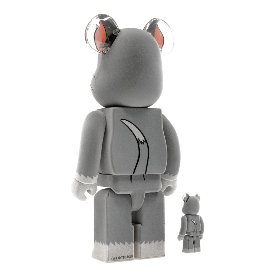 Bearbrick Tom et Jerry : Coffret Tom Flocky 100 % et 400 %
