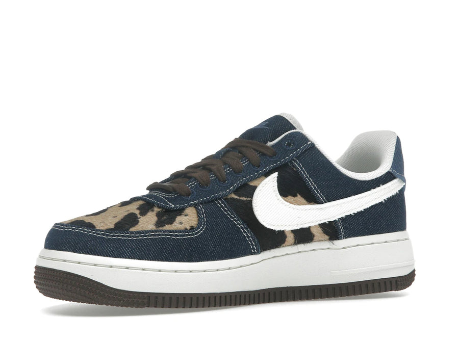 Nike Air Force 1 Low Cheetah Blue Denim (Femme)