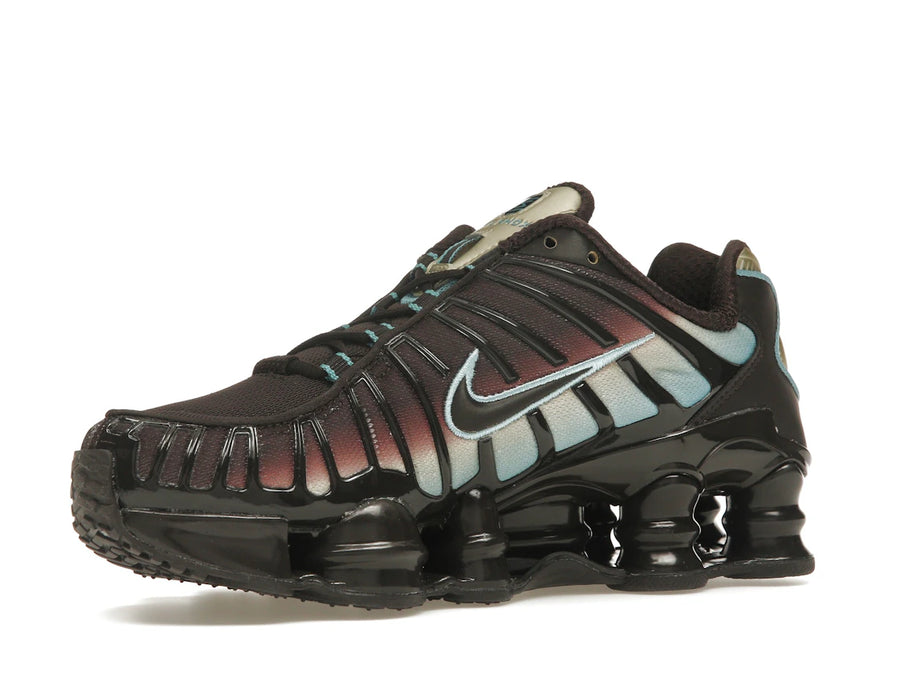 Nike Shox TL Velvet Marron Denim Turquoise (Femme)