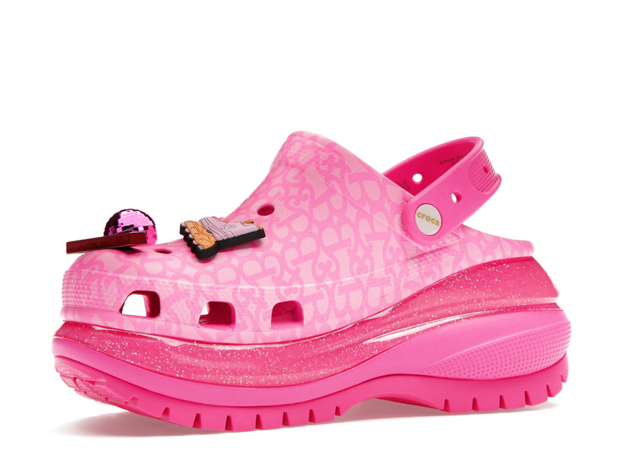 Sabots Crocs Classic Mega Crush Barbie Le Film Rose Électrique
