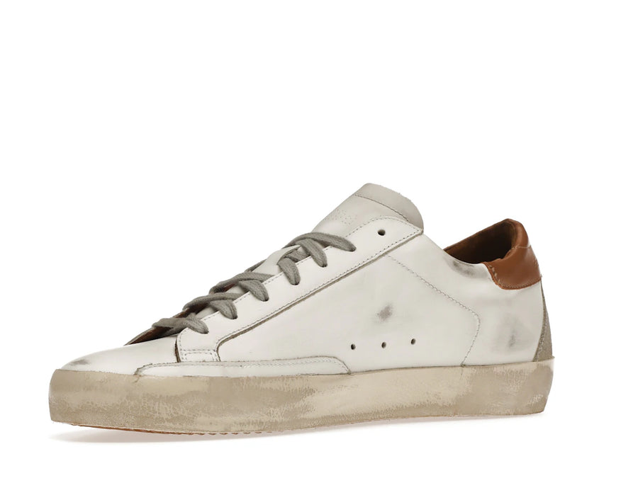 Golden Goose Super-Star Blanc Vacchetta Beige Gris Daim Patch