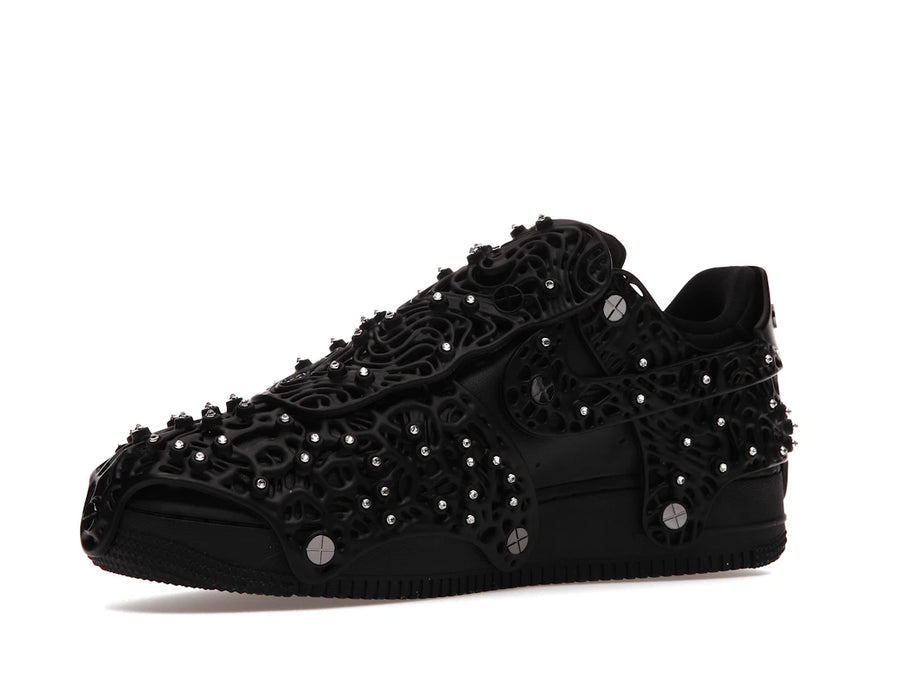 Nike Air Force 1 Low Swarovski à cristaux rétroréfléchissants noirs (Femme)