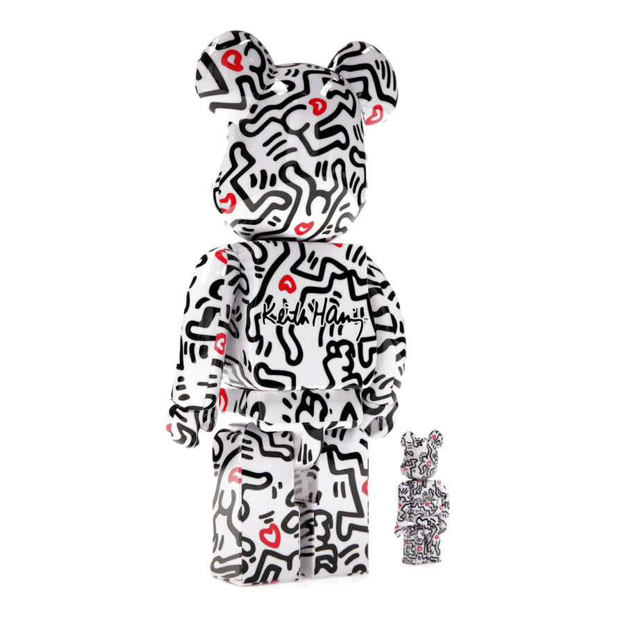 Bearbrick Keith Haring n° 8, coffret 100 % et 400 %