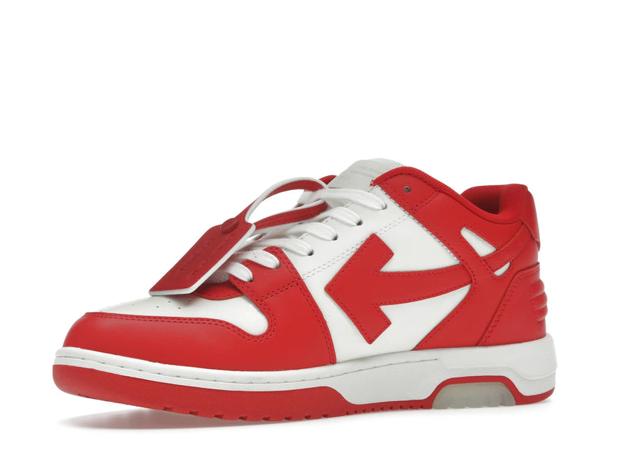 OFF-WHITE Out Of Office OOO Baskets basses rouges et blanches