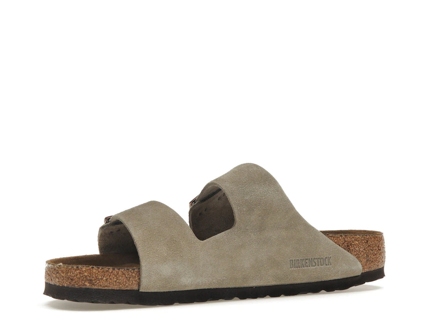 Birkenstock Arizona à semelle souple en daim taupe
