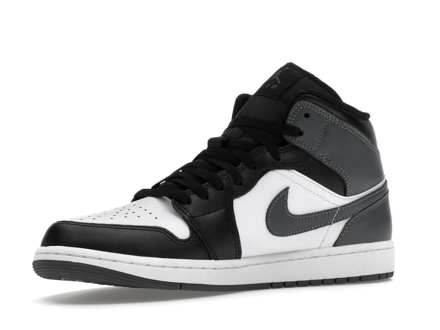 Jordan 1 Mid Noir Blanc Gris Fer