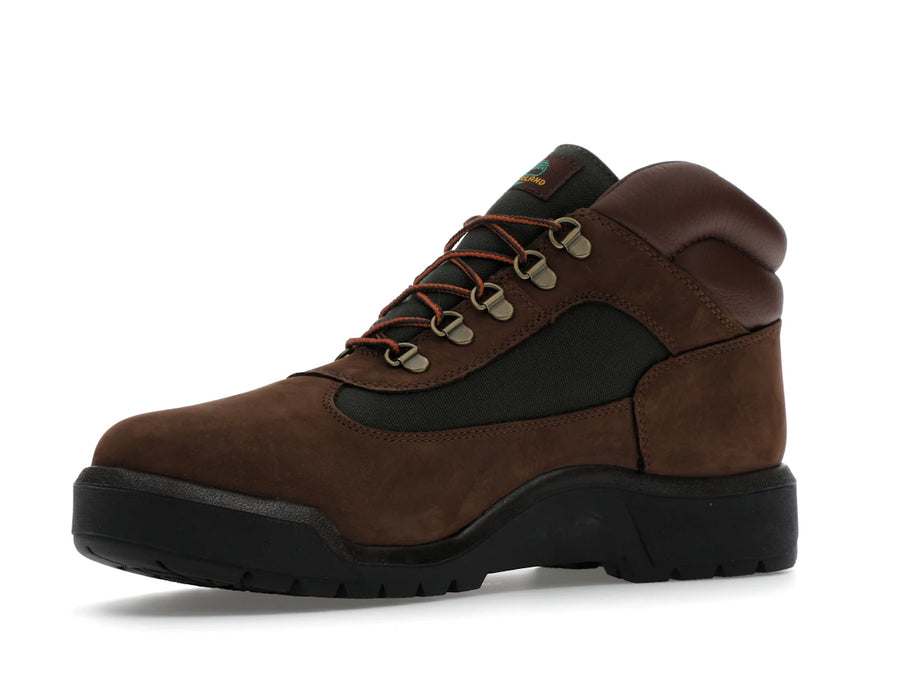 Bottes Timberland Field Boot mi-hautes à lacets imperméables couleur chocolat