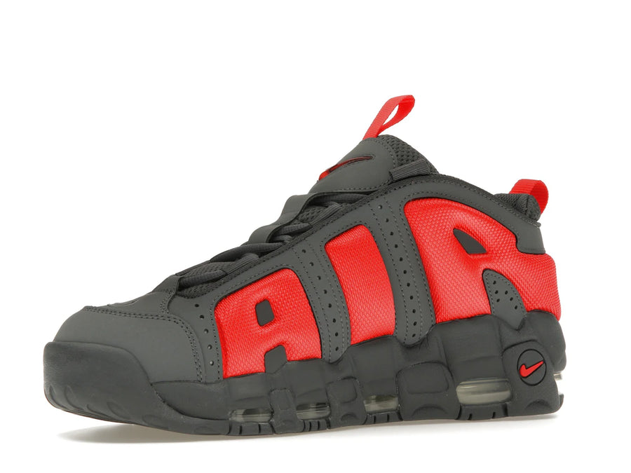 Nike Air More Uptempo Low Dark Grey Light Crimson