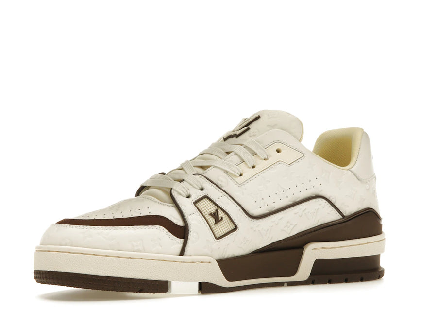 Baskets Louis Vuitton par Tyler, the Creator LV blanches moka