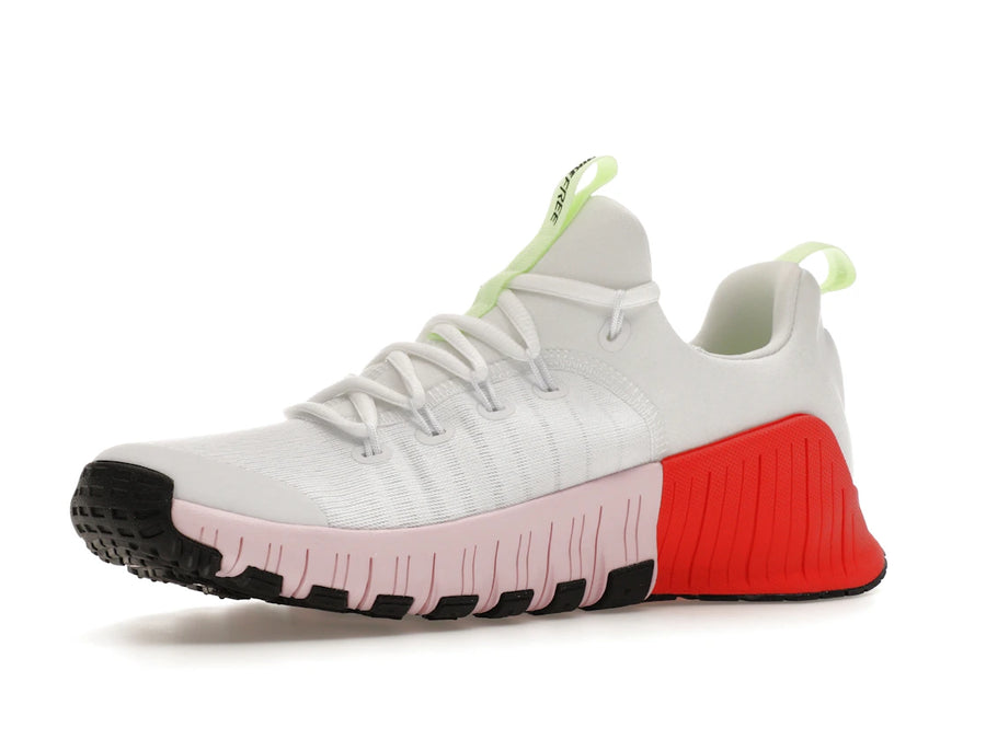 Nike Free Metcon 6 Blanc Volt Clair Rose Cramoisi Mousse (Femme)