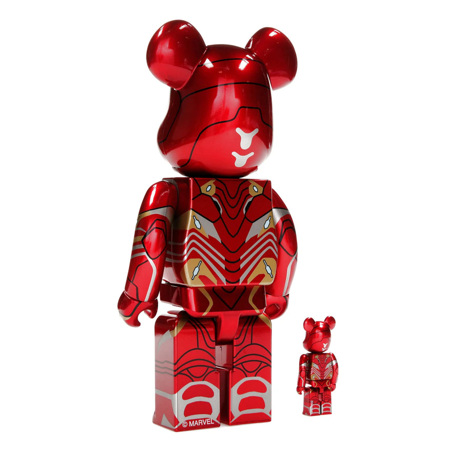Bearbrick x Marvel Iron Man Mark 50 100% & 400% Set