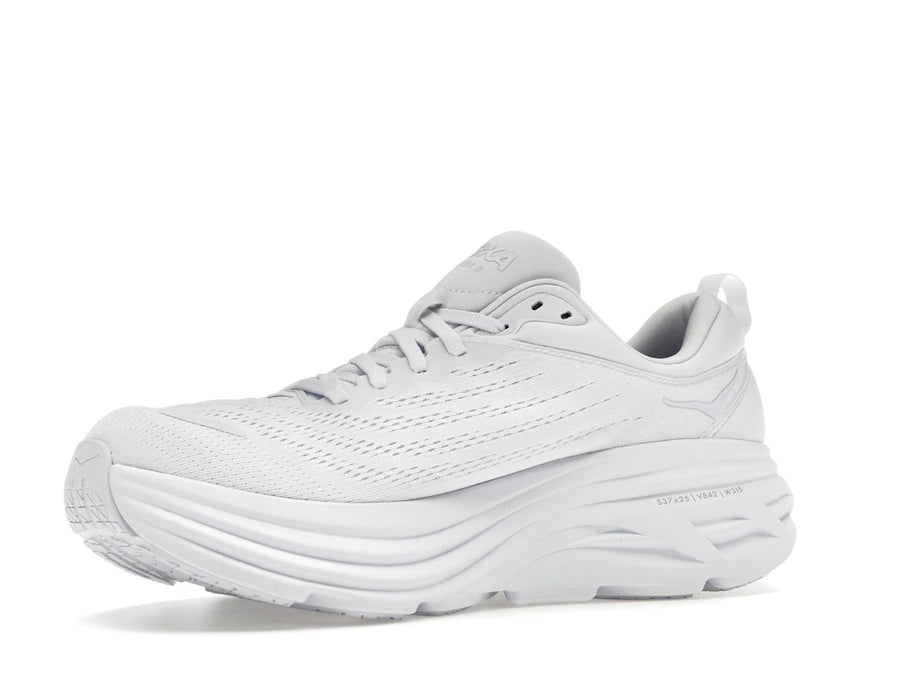 Hoka One One Bondi 8 Triple Blanc