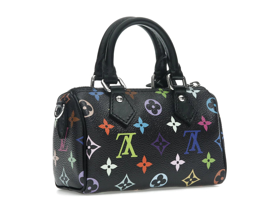 Louis Vuitton x Takashi Murakami Nano Speedy Noir Multicolore