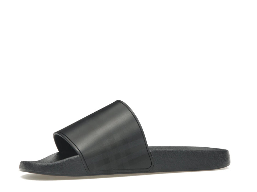 Burberry Embossed Logo Slides Dark Blue