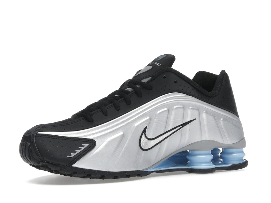 Nike Shox R4 Argent métallisé Noir Bleu psychique