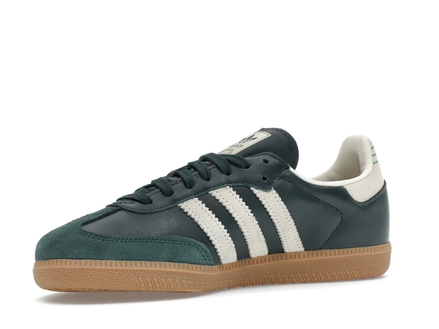 adidas Samba OG Vert Ombre Crème Blanc Or Métallisé