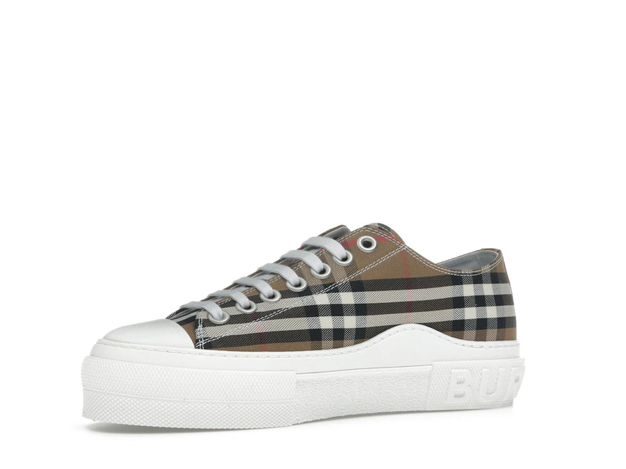 Baskets basses Burberry à motif House Check, marron taupe (Femme)