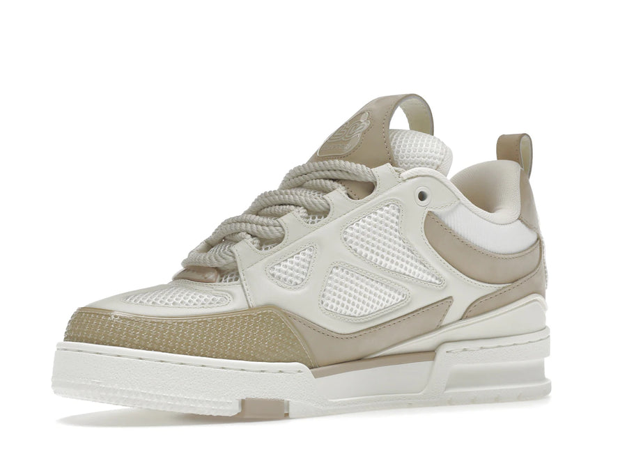 Baskets Louis Vuitton LV Skate Beige et Blanc