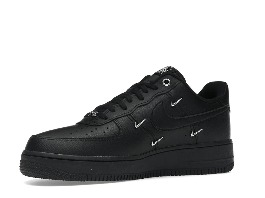 Nike Air Force 1 Low '07 LX Noir Argent Mini Swoosh (Femme)