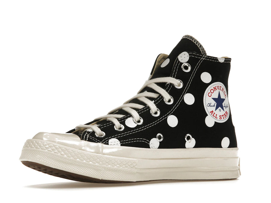 Converse Chuck Taylor All Star 70 Hi Comme des Garcons PLAY Polka Dot Noir