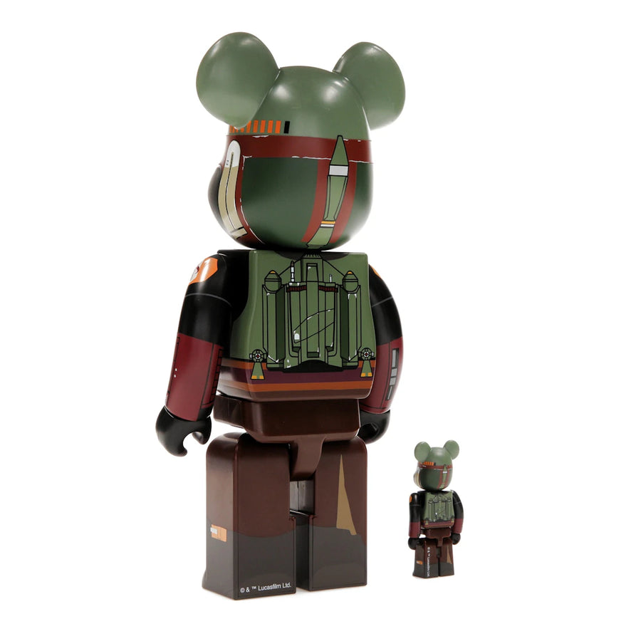 Bearbrick x Star Wars Boba Fett (Armure récupérée) - Set 100 % et 400 %