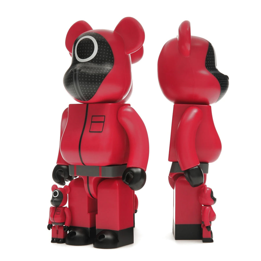 Bearbrick x Squid Game Guard (Circle/Triangle/Square) 100% & 400% Set of 3