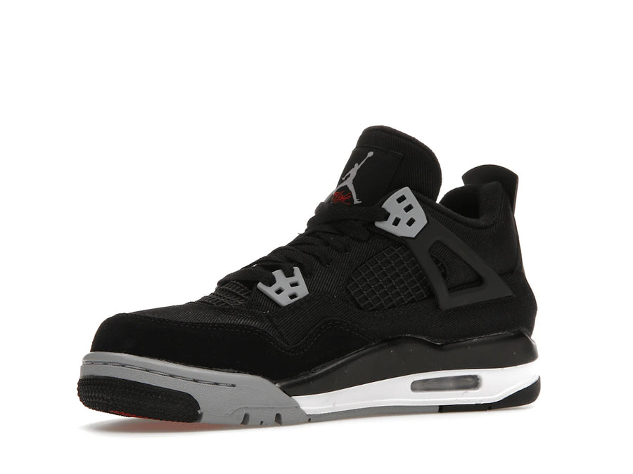 Jordan 4 Retro Black Canvas (GS)