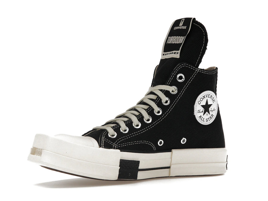 Converse TURBODRK Chuck Taylor All Star 70 Hi Rick Owens DRKSHDW Noir