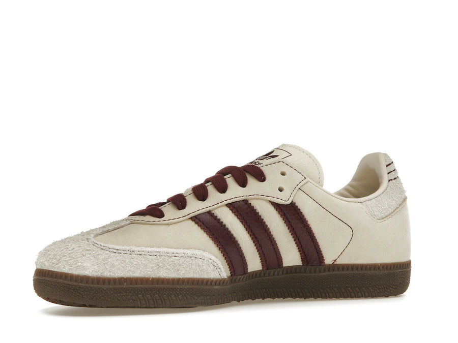 adidas Samba OG Wonder White Maroon (Femme)