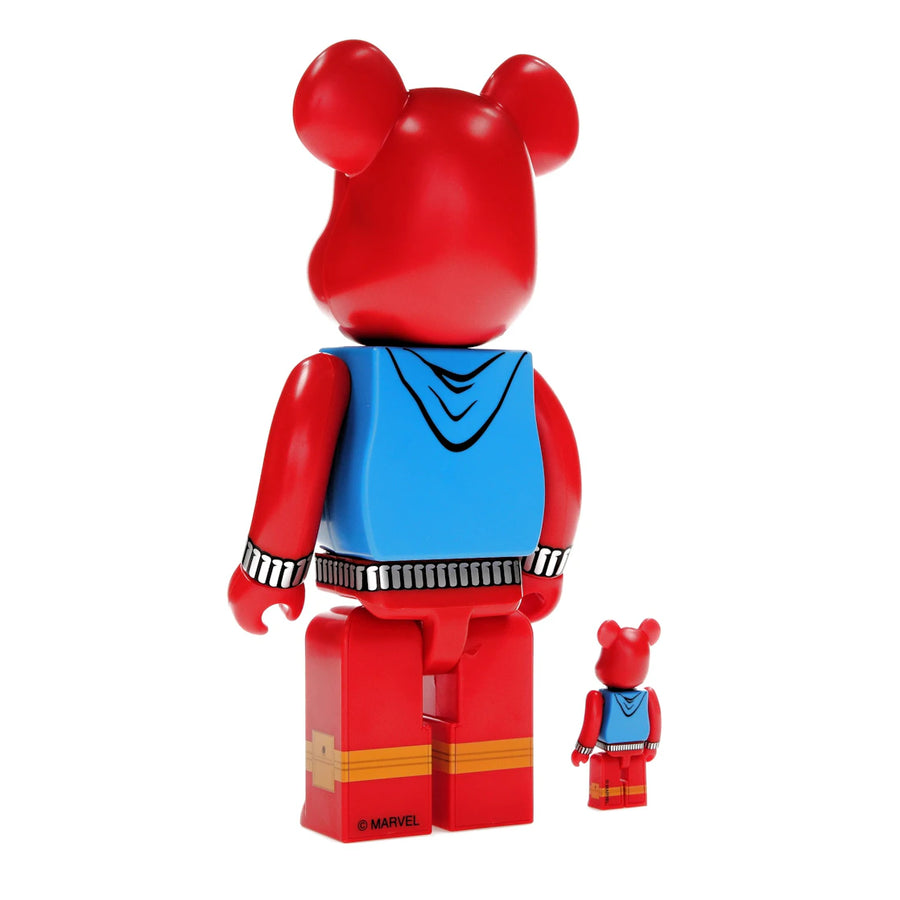 Coffret Bearbrick x Marvel Spider-Man Scarlet Spider 100 % et 400 %