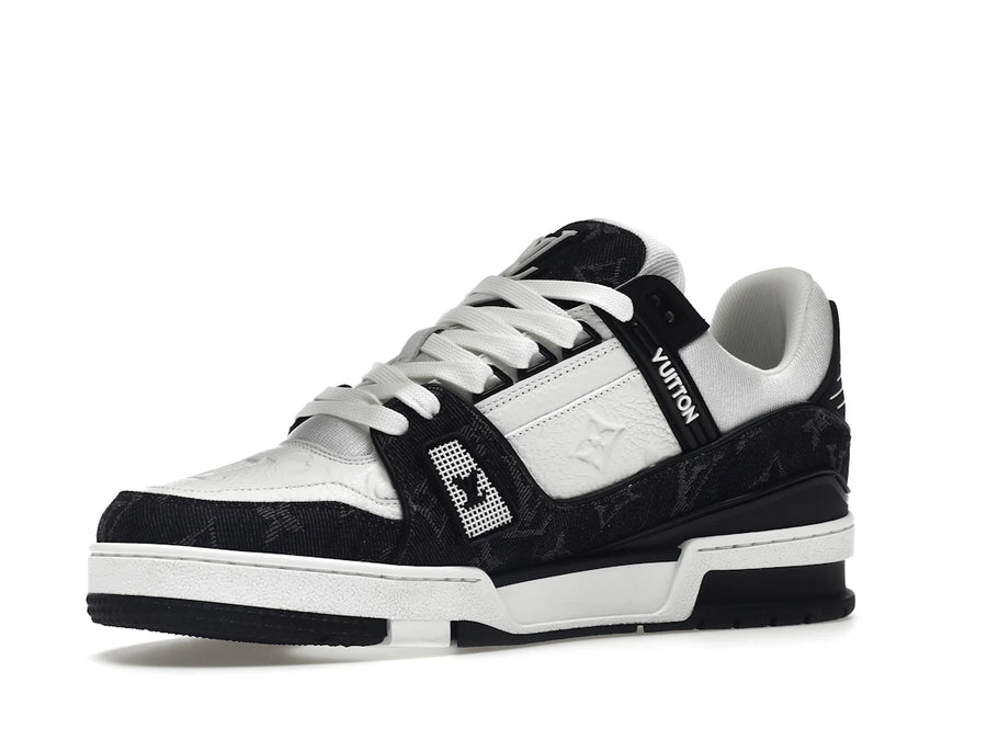 Baskets Louis Vuitton LV blanches et noires
