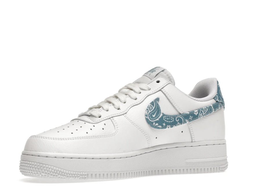Nike Air Force 1 Low '07 Essential Blanc Usé Bleu Paisley (Femme)
