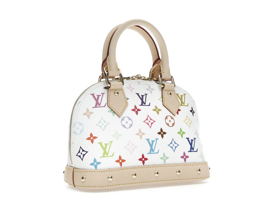 Louis Vuitton x Takashi Murakami Alma BB White Multicolored