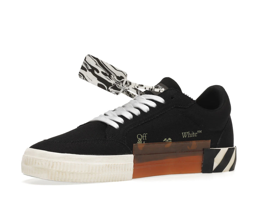 OFF-WHITE Vulc Low Noir Clair Flèche Bleu