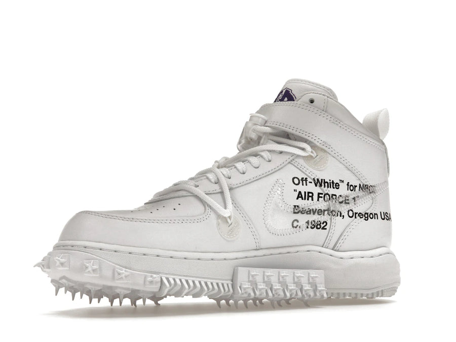 Nike Air Force 1 Mid Off-White Graffiti Blanc