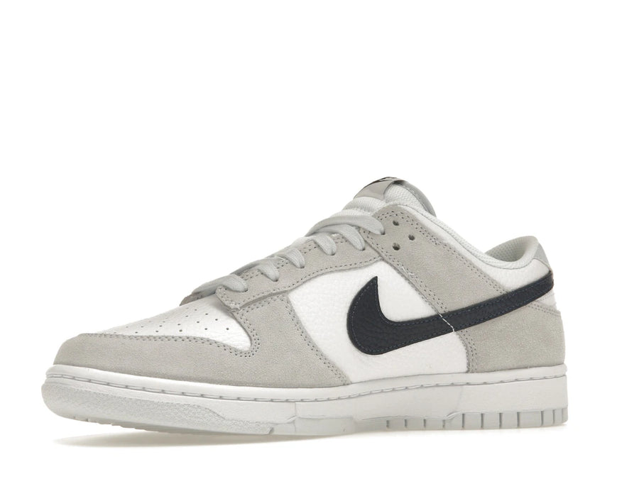 Nike Dunk Low White Grey Navy Aqua Mini Swoosh