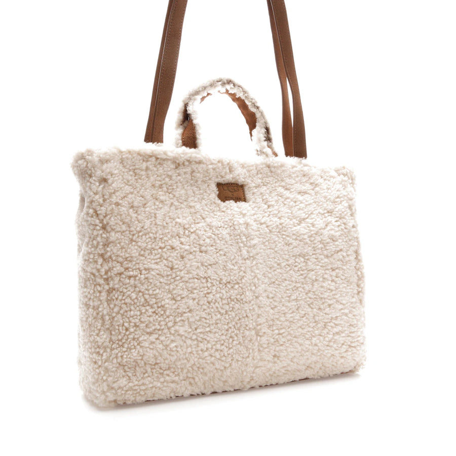 Telfar x UGG Reverse Shopping Bag Medium Natural