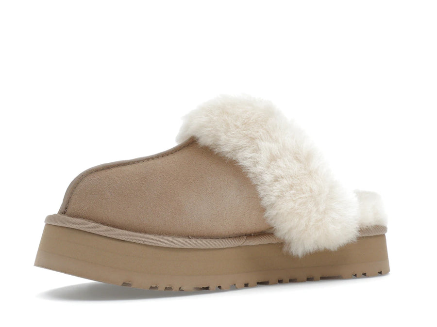 Pantoufles UGG Discette couleur sable (Femme)